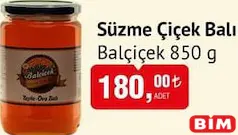 BALÇİÇEK SÜZME ÇİÇEK BALI 850 G
